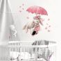 Sipo Детски стикер за стена за бебешка ста- зайчета с чадър PAT38463