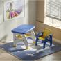 Sonne Детска маса с един стол в син цвят и лимон