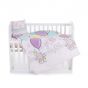 Chipolino Спален детски комплект 5 части за легло, розови балони