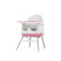 Chipolino Детски стол за хранене 3в1 "Пудинг", розов божур