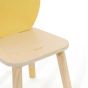  Classic World Дървено столче за деца с облегалка - лимон