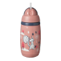 Tommee Tippee Неразливаща се термочаша със сламка SuperStar Insulated Straw Cup, с антибактериално покритие Bacshield, 266 мл, 12м+, розова
