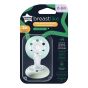 Tommee Tippee Ортодонтични залъгалки Breast-Like NIGHT 0-6м, 2броп