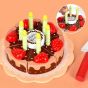 Дървена торта Happy Birthday, Шоколад