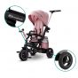 Розова детска триколка с 360 ° градусово въртене на седалката и устойчиви полиуретановите колела