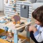 Viga Polar B дървена работилница за деца с инструменти