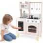 Viga Toys Детска дървена кухня със светлини в розово