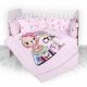 Lorelli Детски спален комплект 4 части, Лили, 60х120см, розово момиче