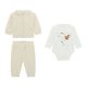 Guess Bear Бебешки плюшен комплект унисекс CREAM WHITE