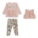 Guess Бебешки комплект за момиче 3 части PINK ROSES
