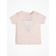 Guess розова детска тениска сребрист принт Basic