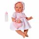 Кукла бебе Коке с розова рокля и чантичка, Asi dolls