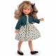 Кукла Силия с цветна рокля и плетена жилетка, 30 см, Asi dolls