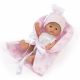 Bomboncin, Кукла-бебе Чикита с розово одеалце, 20 см, Asi dolls