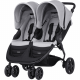 Britax Детска количка за близнаци B-Agile Double Steel Grey