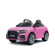 Chipolino Детска електрическа кола AUDI RS Q8 , розова, EVA гуми, кожа