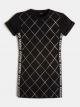 Спортна рокля с камъни и надписи Guess
