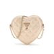 Guess Капитонирана чанта - сърце ROSE GOLD