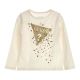 Guess Детска блуза с дълъг ръкав за момиче Cream White