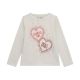 Guess Детска блуза с дълъг ръкав за момиче Hearts White