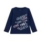 Guess Детска блуза с дълъг ръкав Girl Love Blue