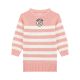 Guess Детска плетена рокля PINK AND WHITE STRIP