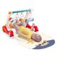 Активна гимнастика и играчка за бутане 3 в 1 Baby's partner с пиано, червена